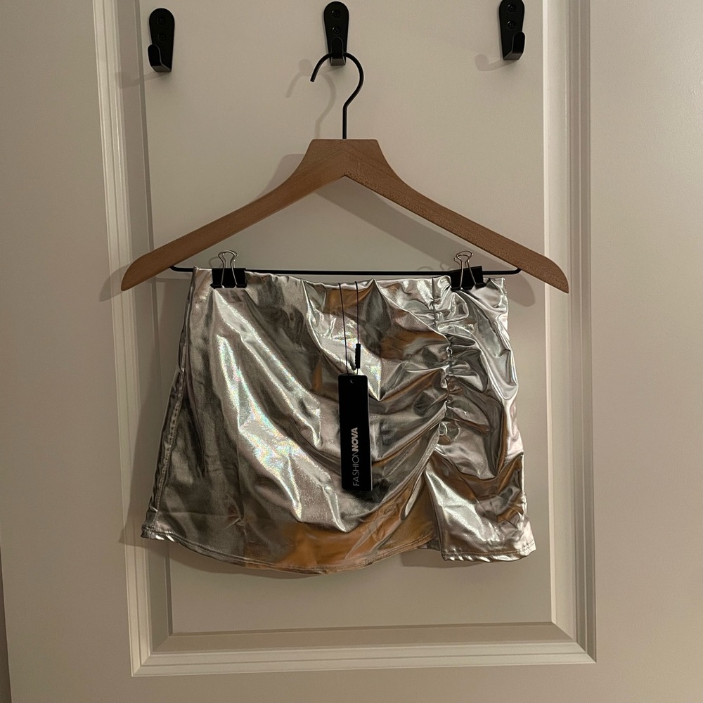 Fashion Nova Ruched Mini Skirt